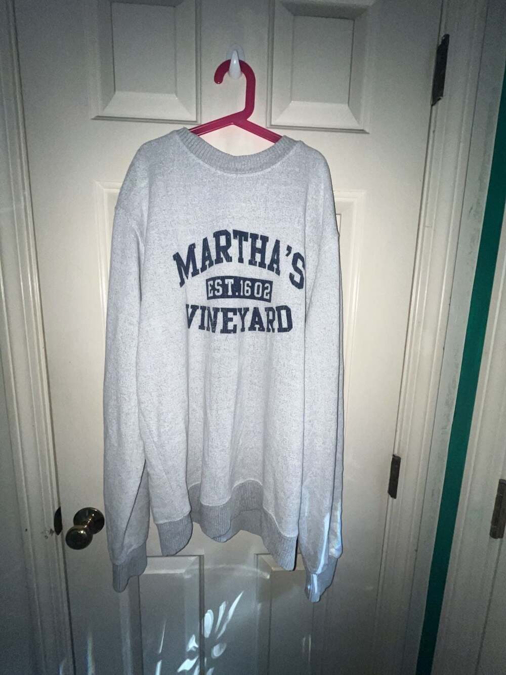 ESY Surf Co Martha's Vineyard Est. 1602 Grey Crewneck Sweatshirt XL